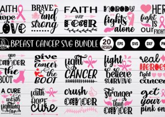 Breast cancer svg design Bundle