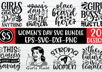 Women’s Day svg bundle for sale!