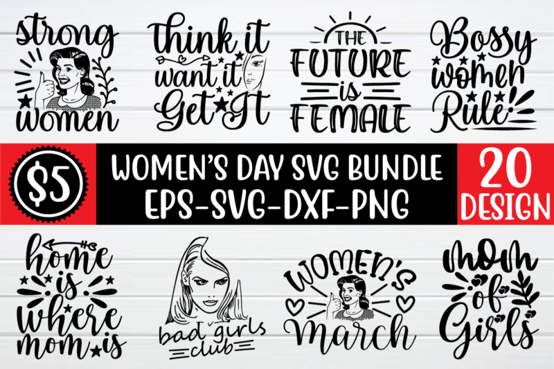 Women’s Day svg bundle for sale!