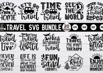 Travel SVG Design Bundle t shirt vector file