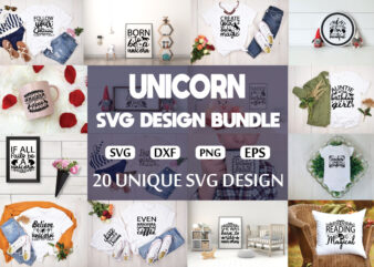 Unicorn svg Design bundle for sale!