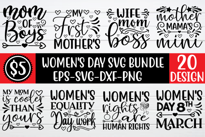 Women’s Day svg bundle for sale!