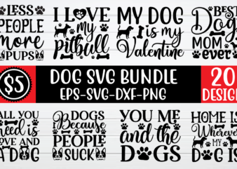 Dog svg bundle t shirt vector illustration