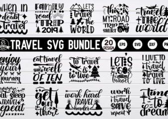 Travel SVG Design Bundle t shirt vector file