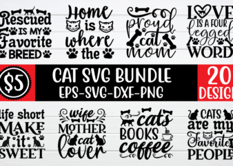 Cat svg bundle graphic t shirt