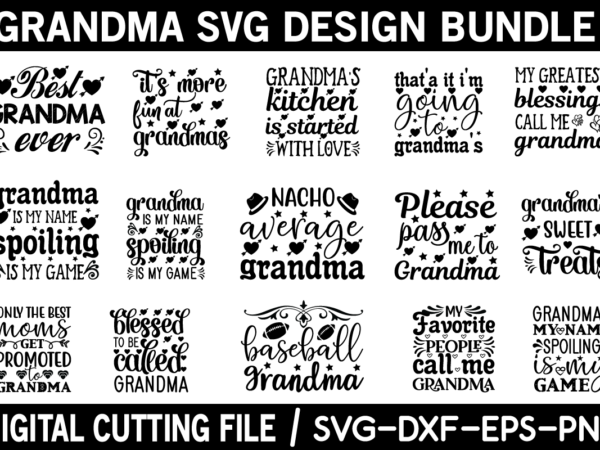 Grandma svg design bundle