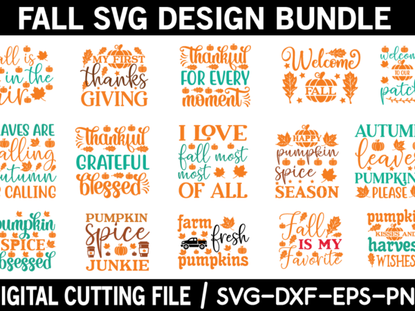 Fall svg design bundle