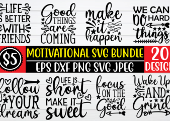 motivational svg bundle graphic t shirt