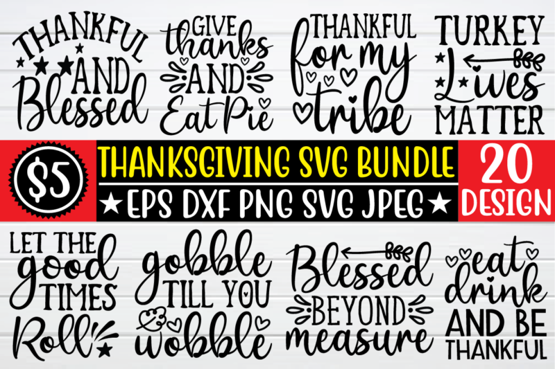 thanksgiving svg bundle graphic t shirt