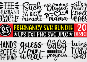 Pregnancy SVG Bundle t shirt template