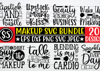 Makeup Svg Bundle t shirt vector illustration