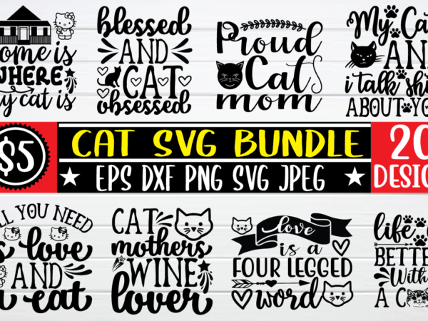 Cat svg bundle t shirt vector file