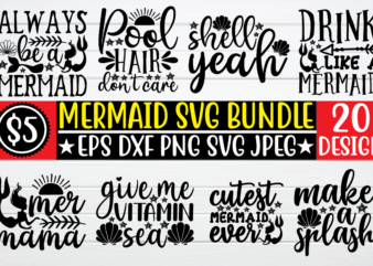 Mermaid svg bundle graphic t shirt