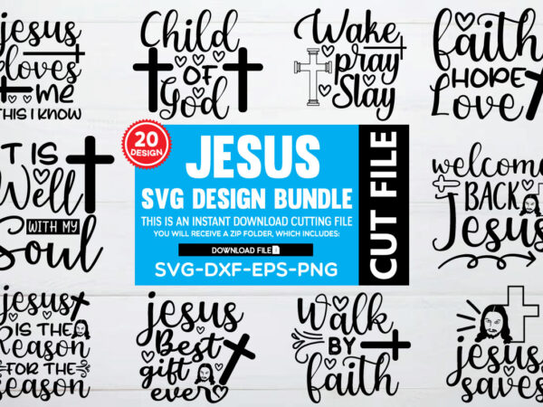 Jesus svg design bundle for sale
