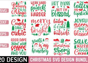 Christmas svg bundle t shirt vector file