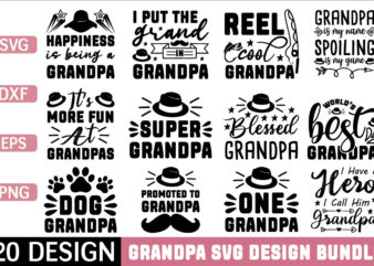 Grandpa svg bundle t shirt vector illustration