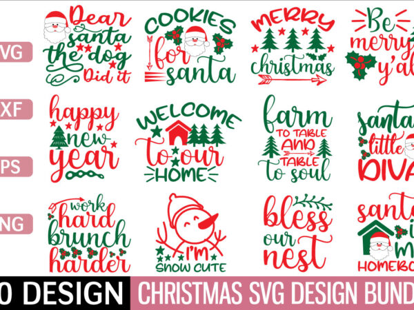 Christmas svg bundle t shirt vector file