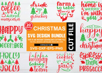 Christmas svg bundle t shirt vector file