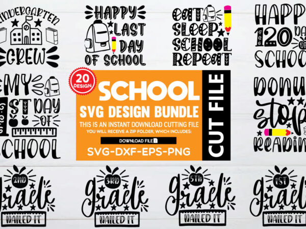 School svg bundle graphic t shirt for sale!