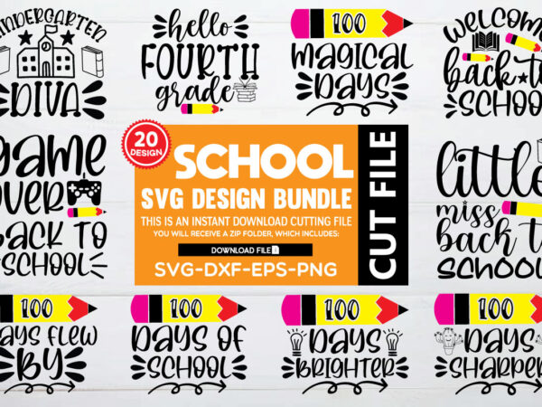 School svg bundle graphic t shirt for sale!