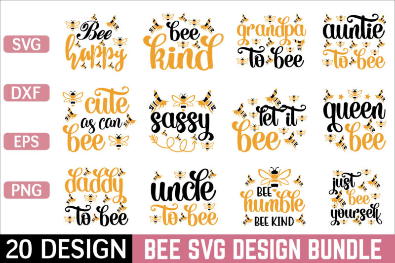 Bee Svg Bundle for sale!