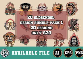 20 oldschool design bundle pack 1