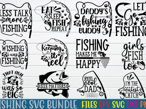 Fishing svg bundle t shirt template