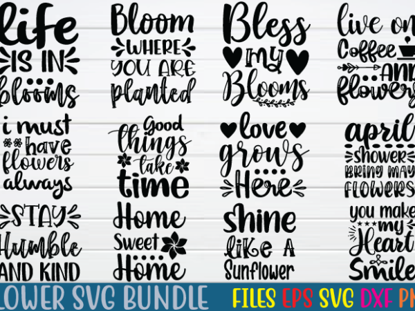 Flower bundle svg t shirt vector illustration