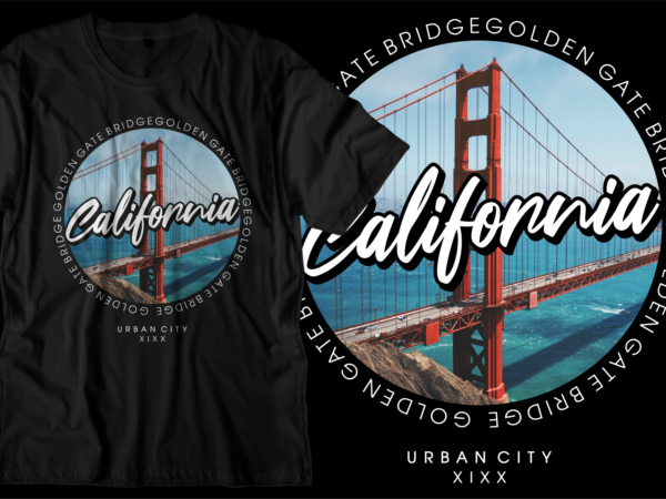 California new york city t shirt design