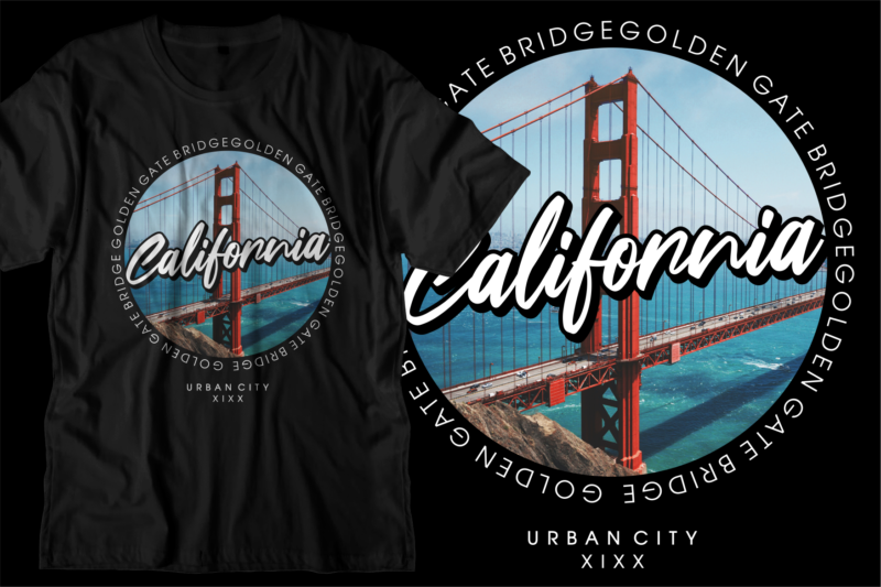 california new york city t shirt design