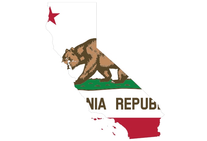 California Flag Map