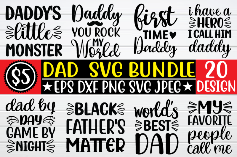 Dad svg bundle t shirt vector file