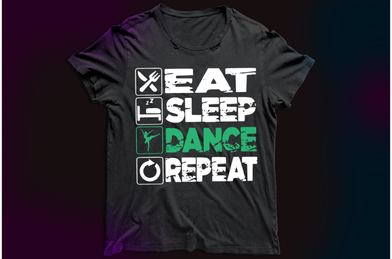 t-shirt vector Eat sleep repeat bundle design ,Code , drink , hike , dance, invest , play , workout , gym, train, smoke , travel ride
