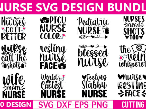 Nurse svg bundle graphic t shirt