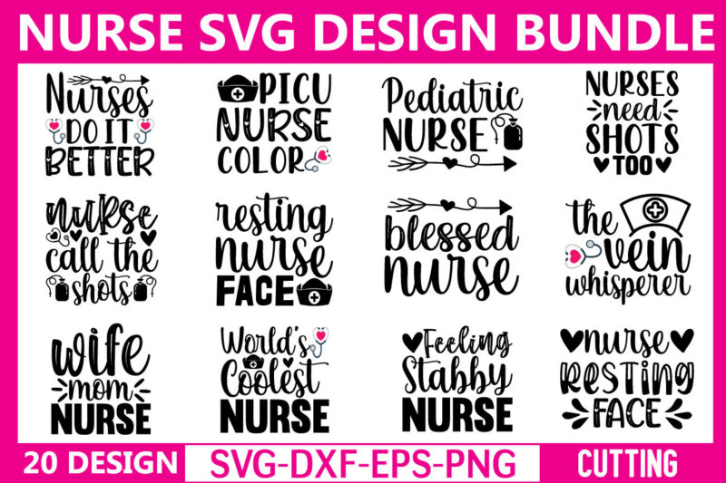 Nurse svg bundle graphic t shirt