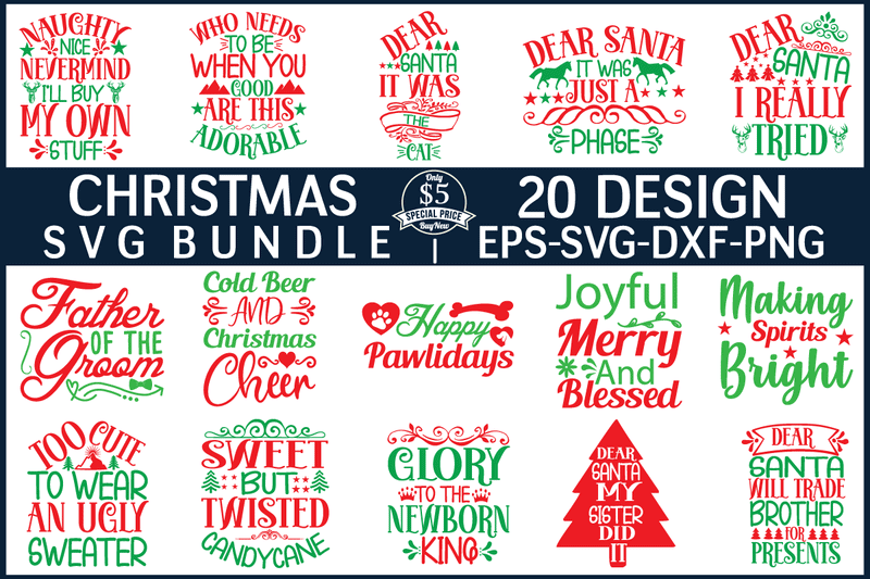 Christmas svg bundle t shirt vector file - Buy t-shirt designs