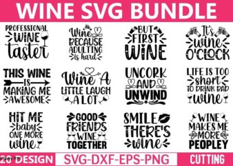 Wine svg bundle t shirt design for sale