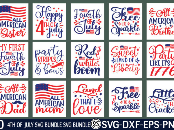 4th of july svg bundle t shirt illustration