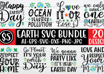 Earth SVG Bundle for sale!