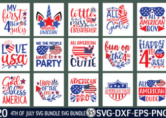 4th of July svg bundlet shirt illustration