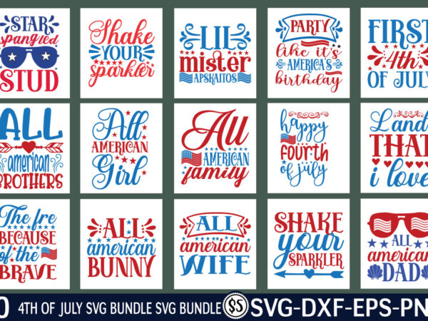 4th of july svg bundle t shirt illustration