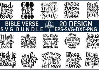 Bible verse SVG Bundle