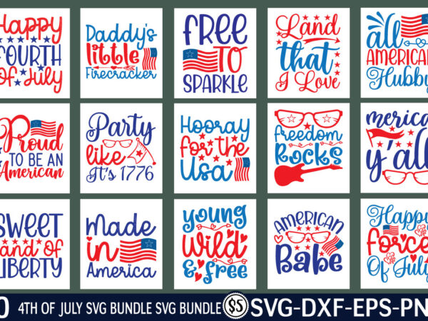 4th of july svg bundle t shirt illustration