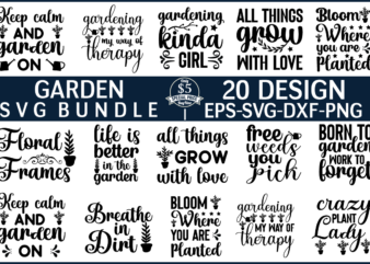 Garden svg bundle for sale!