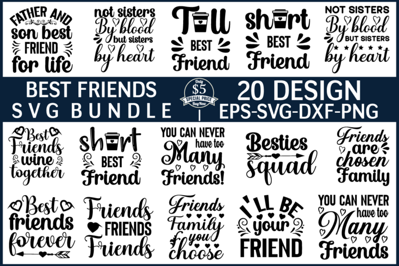 Best selling Best Friends Quotes t-shirt bundle