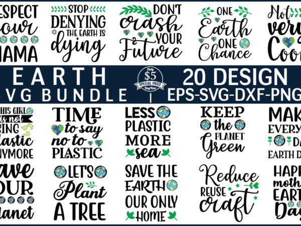 Earth svg bundle for sale! vector clipart