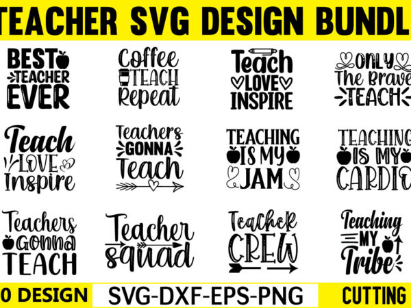 Teacher svg bundle graphic t shirt