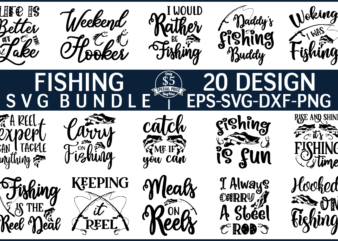 Fishing svg bundle file t shirt graphic design