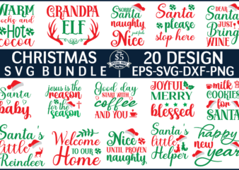 Christmas svg bundle t shirt vector file