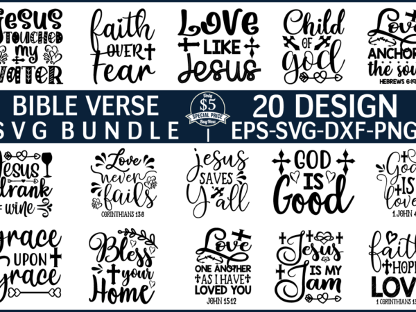 Bible verse svg bundle t shirt template